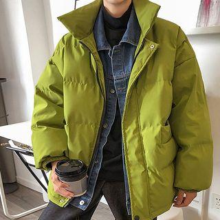 Inset Denim Padded Parka