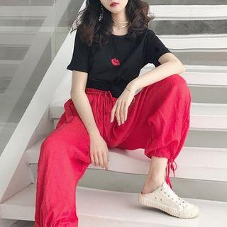 Short-sleeve T-shirt / Harem Pants