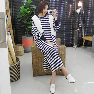 Striped Long Pullover Dress
