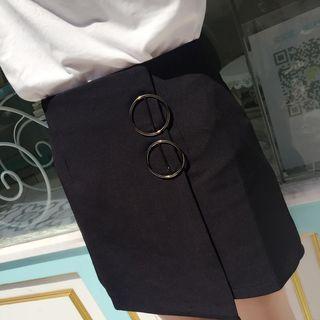 Hoop Accent Mini Skirt