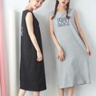 Letter Print Tank Dress