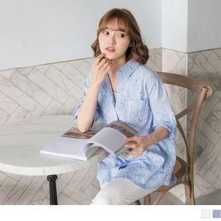 Loose-fit Print Blouse