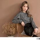Leopard Print Knitted Top