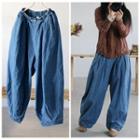 Wide Leg Jeans Blue - One Size