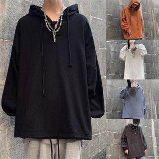 Couple Matching Drawstring Plain Hoodie