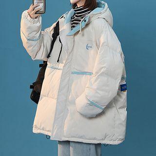 Contrast Trim Padding Jacket