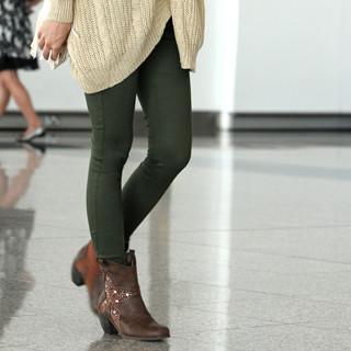 Skinny Pants Army Green - One Size