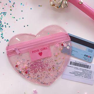 Heart-shape Clear Zip Pouch