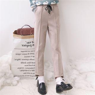 Drawstring Seam Front Pants