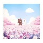 Line Friends Illustration Handkerchief