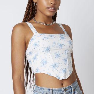 Floral Print Corset Top