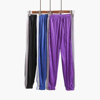 Colorblock Pleated Jogger Pants