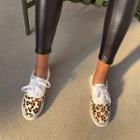 Leopard Lace-up Sneakers