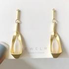 Geometric Drop Alloy Earrings Gold Earrings - One Size