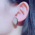 Rhinestone Earring 1 Pr - Gold - One Size