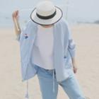 Open-front 3/4-sleeve Jacket