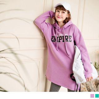 Lettering Print Loose-fit Hoodie