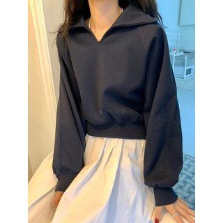 Raglan Collared Sweatshirt