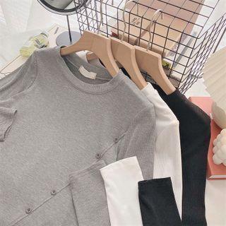 Long-sleeve Asymmetrical Light T-shirt