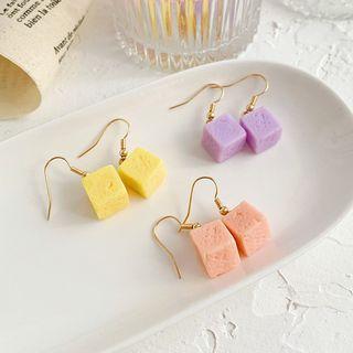 Cube Drop Earring / Clip On Earring