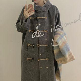 Toggle Long Coat Gray - One Size