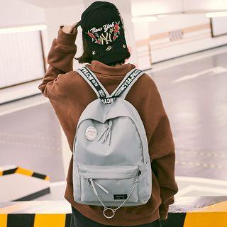 Hoop Detail Nylon Backpack