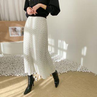 A-line Maxi Lace Skirt