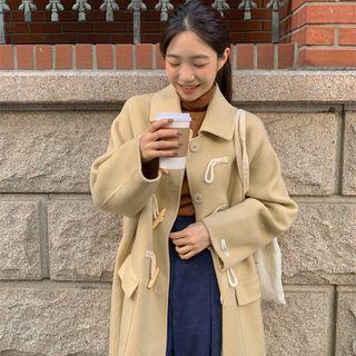 Toggle Fleece Long Jacket