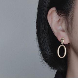 Hoop Drop Earrings / Clip On Earring