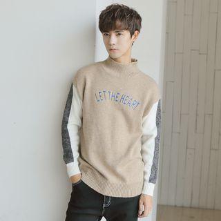Embroidery Panel Sweater
