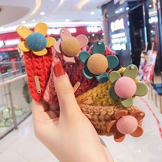 Flower Yarn Hair Clip
