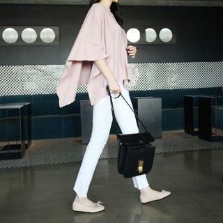 Tie-waist Knit Poncho Top