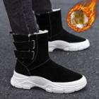 Velcro Fleece-lined Short Boots