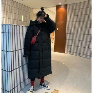 Hood Padded Loong Coat Black - One Size