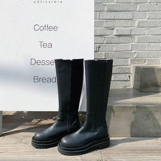 Zip-side Long Boots