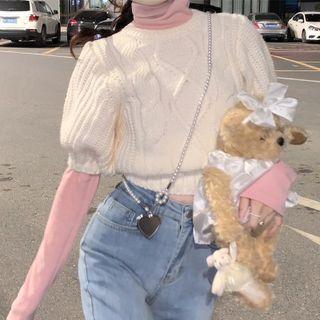 Long-sleeve Top Pink - One Size