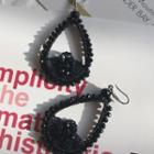 Bead Droplet Dangle Hook Earring / Clip-on Earring
