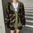 Camouflage Cardigan As Shown In Figure - One Size