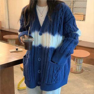 Tie-dye Print Cardigan