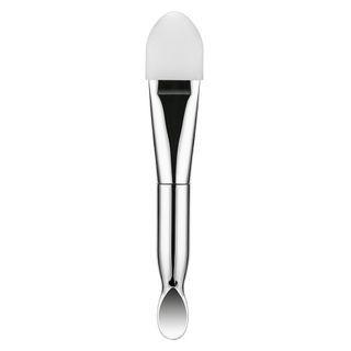 Dual Head Facial Mask Brush Silver - One Size
