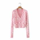 Knit Cardigan Red & White - One Size