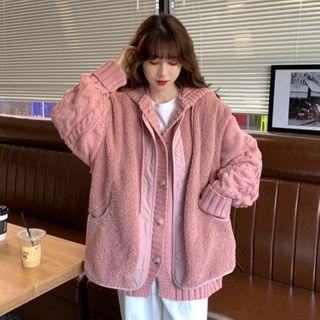 Plain Woolen Long Sleeve Cardigan / Woolen Vest