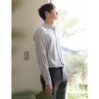 Pocket-accent Cotton Striped Shirt