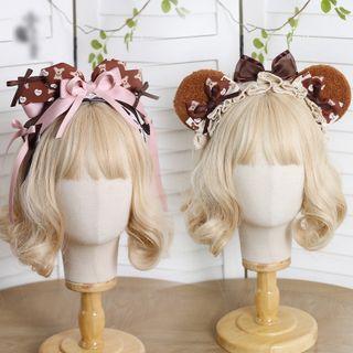 Ribbon Bear Ear Headband (various Designs)