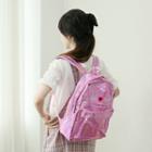 Heart Holographic Backpack Pink - One Size