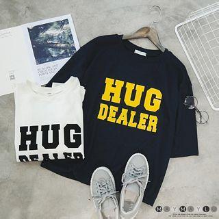 Letter Loose-fit Short-sleeve T-shirt