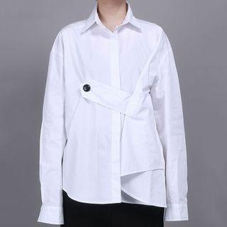 Long-sleeve Button Detail Shirt