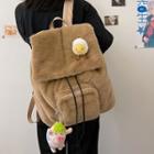 Drawstring Fluffy Backpack / Bag Charm / Set