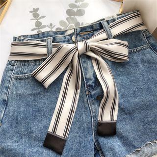 Striped Tie Belt