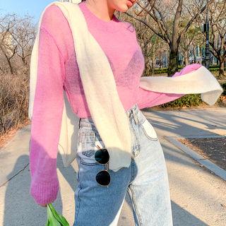 Pastel Color See-through Sweater